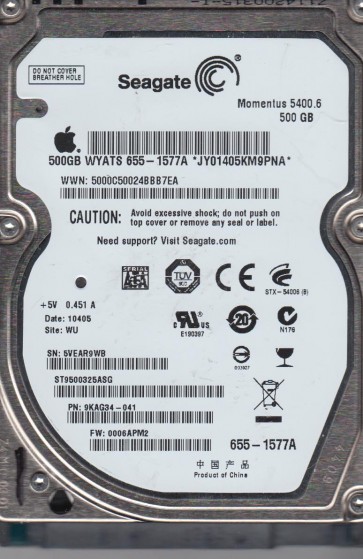 Seagate ST9500325ASG