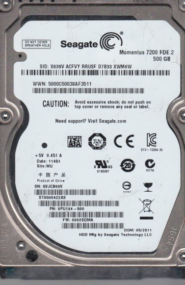 Seagate ST9500422AS