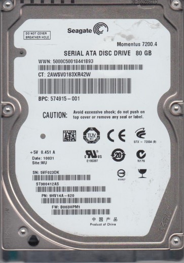 Seagate ST980412AS