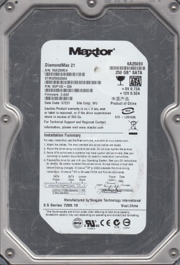 Maxtor STM3250820AS
