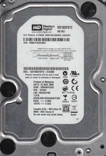 Western Digital WD1002FBYS