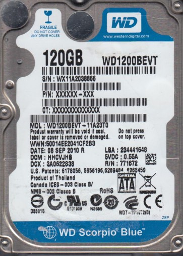 Western Digital WD1200BEVT