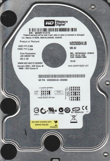 Western Digital WD2500AVJB
