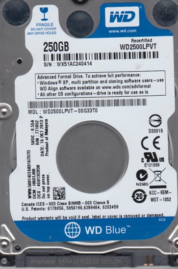 Western Digital WD2500LPVT