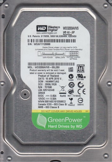 Western Digital WD3200AVVS