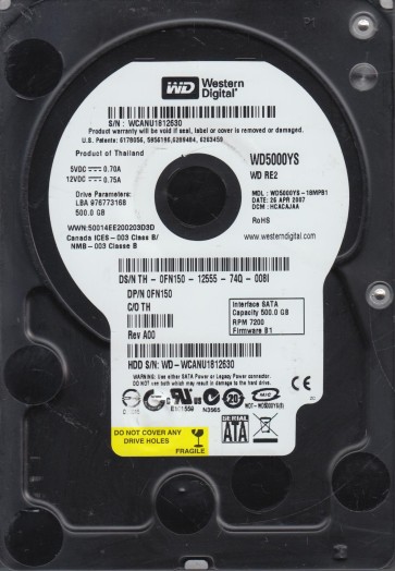 Western Digital WD5000YS