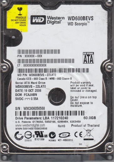 Western Digital WD600BEVS