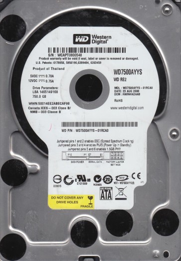 Western Digital WD7500AYYS