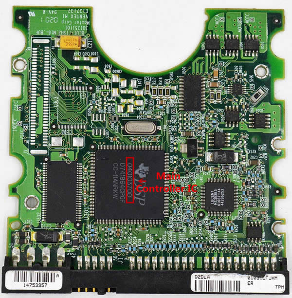 040103700 Maxtor PCB Main Controller IC Number