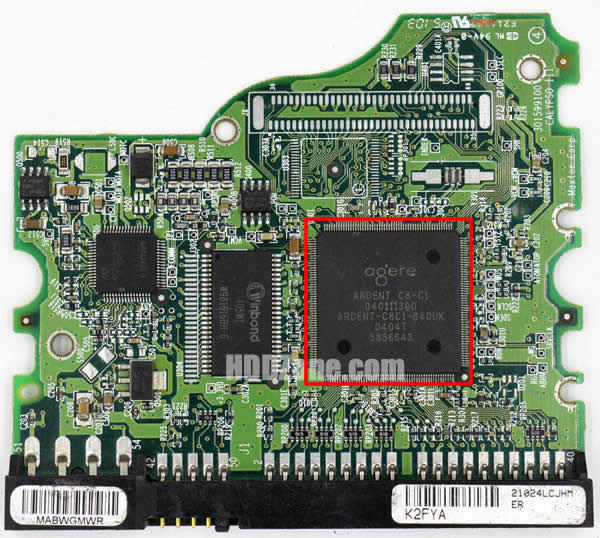 040111300 Maxtor PCB Main Controller IC Number