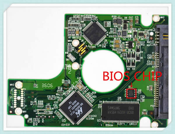 2060-701424-007 Western Digital PCB BIOS Chip