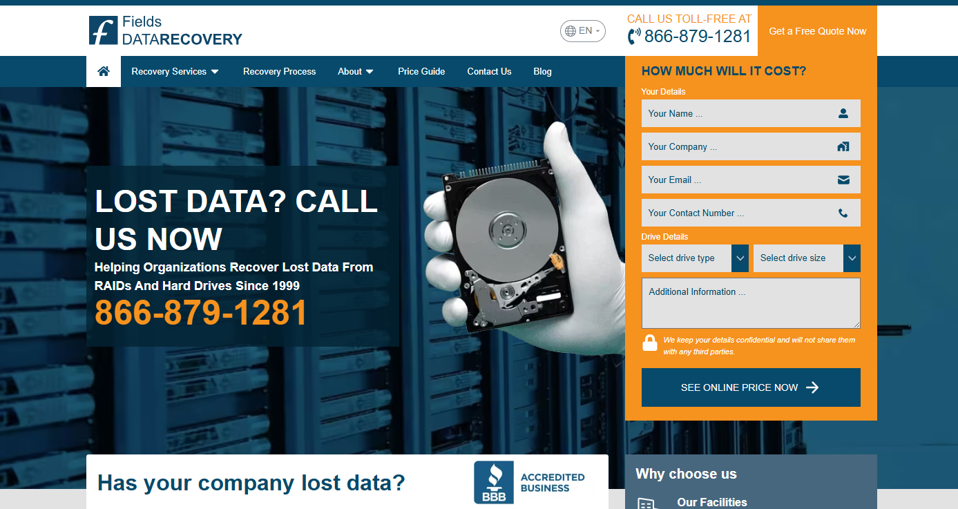 Fields Data Recovery