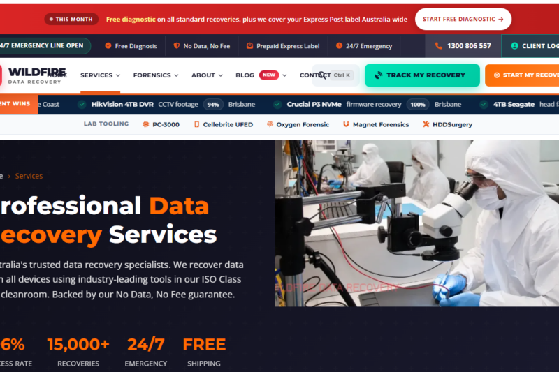 Wildfire Data Recovery