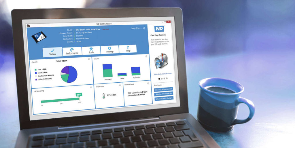 WD SSD Dashboard
